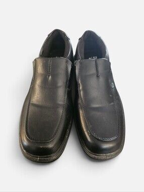 Deer Stags 902 Collection Memory Foam Black Slip-On Leather Loafers